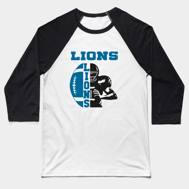 Detroit Lion Baseball T-Shirt by Charlie Dion